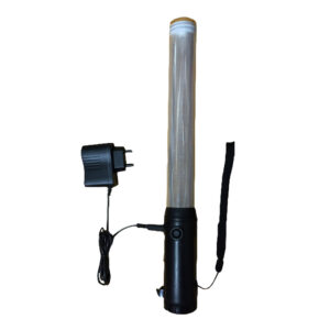 Bâton lumineux Trafic Guide Rechargeable rouge/vert 37 cm