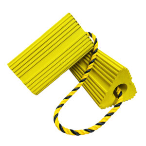 Paire de cales avion en caoutchouc jaune 30 cm 13,0 kg
